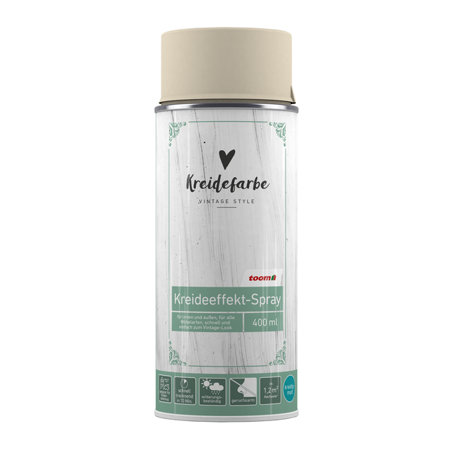 toom Kreideeffekt-Spray cremeweiß matt 400 ml
