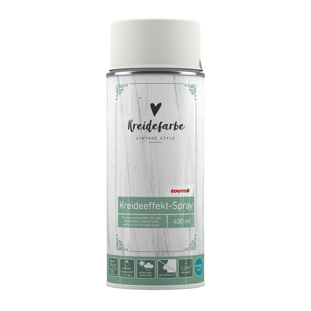 toom Kreideeffekt-Spray kreideweiß matt 400 ml