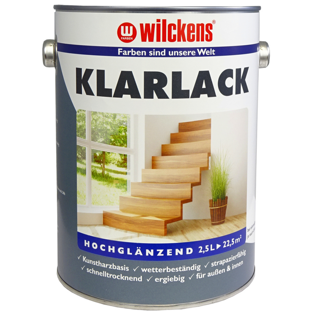 Wilckens Klarlack transparent hochglänzend 2,5 l
