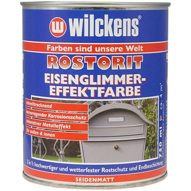 Wilckens Eisenglimmer 'Rostorit' silber seidenmatt 750 ml