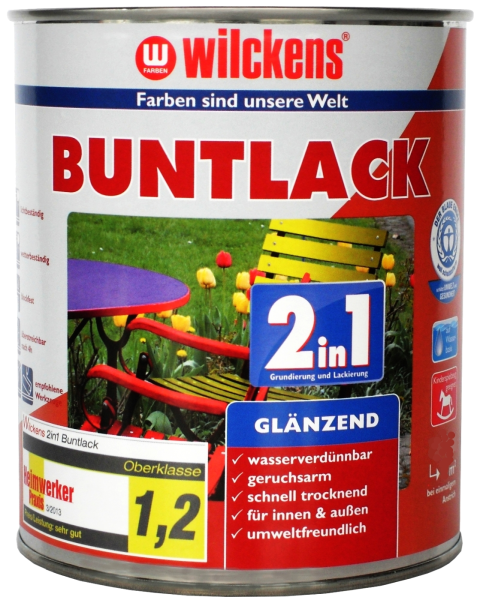 Wilckens 2in1 Buntlack rapsgelb glänzend 750 ml