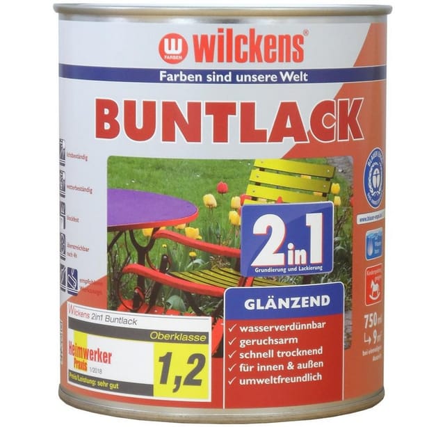 Wilckens 2in1 Buntlack anthrazitgrau glänzend 750 ml