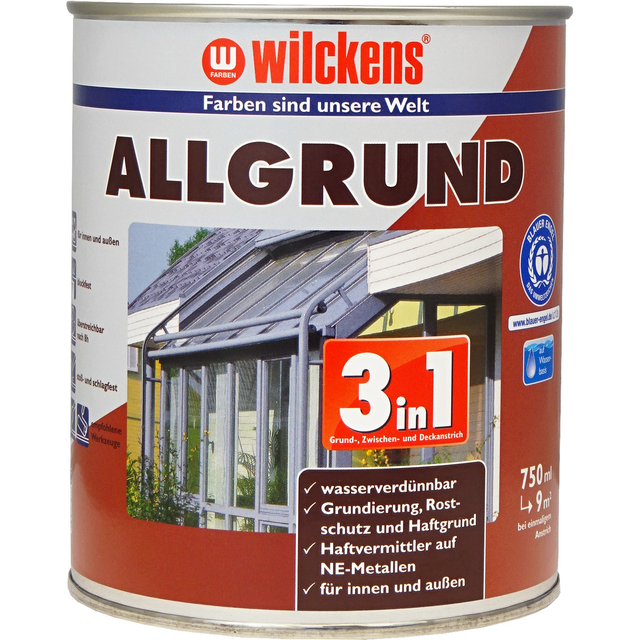 Wilckens Allgrund '3in1' grau 750 ml
