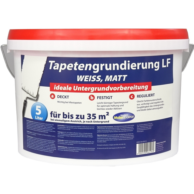 Wilckens Tapetengrundierung mattweiß 5 l