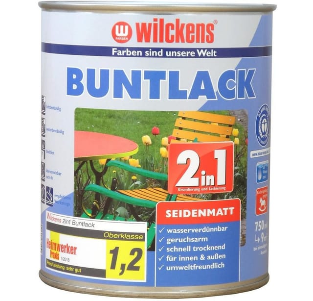 Wilckens 2in1 Buntlack reinweiß seidenmatt 750 ml