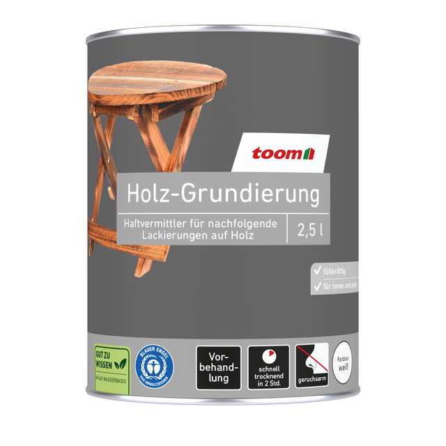 toom Holzgrundierung transparent 2,5 l
