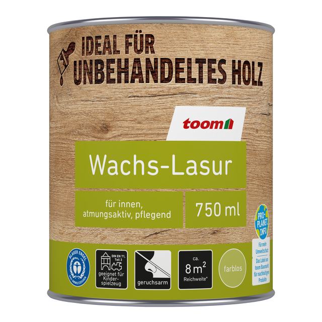 toom Wachslasur transparent 750 ml