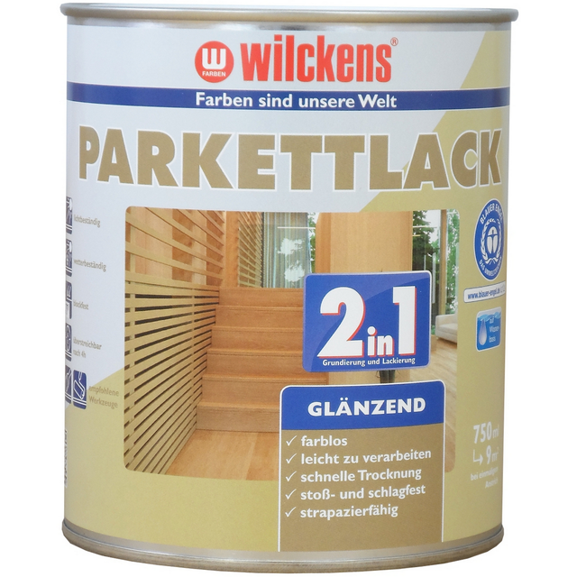 Wilckens Parkettlack transparent glänzend 750 ml