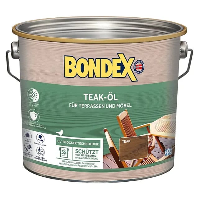Bondex Holzöl teakfarben hell 2,5 l