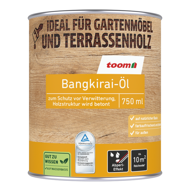 toom Bangkirai-Öl transparent 750 ml