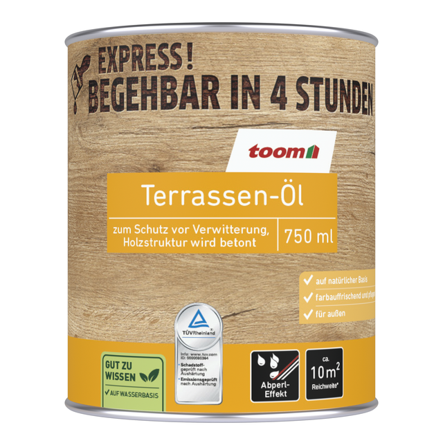 toom Terrassen-Öl 'Natur' beige 750 ml