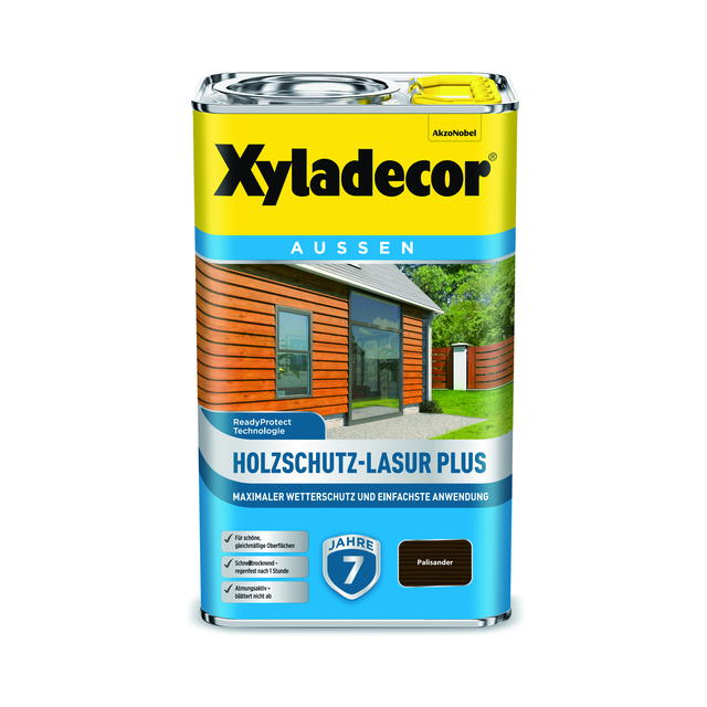 Xyladecor Holzschutzlasur palisanderfarben 2,5 l