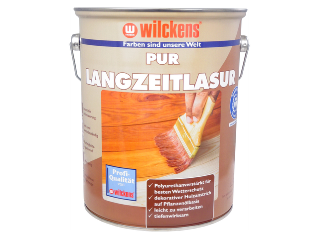 Wilckens Langzeitlasur 'Pur' teakfarben 5 l