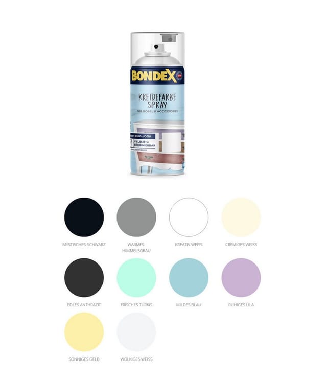 Bondex Kreidefarbe-Spray anthrazit 400 ml