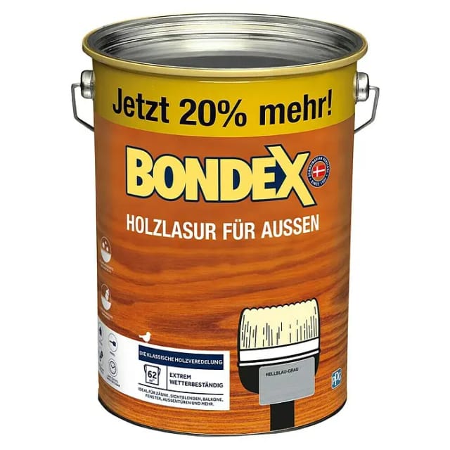 Bondex Holzlasur blaugrau 4,8 l