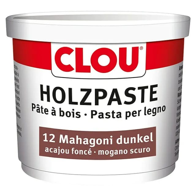Clou Holzpaste mahagonifarben dunkel 150 g