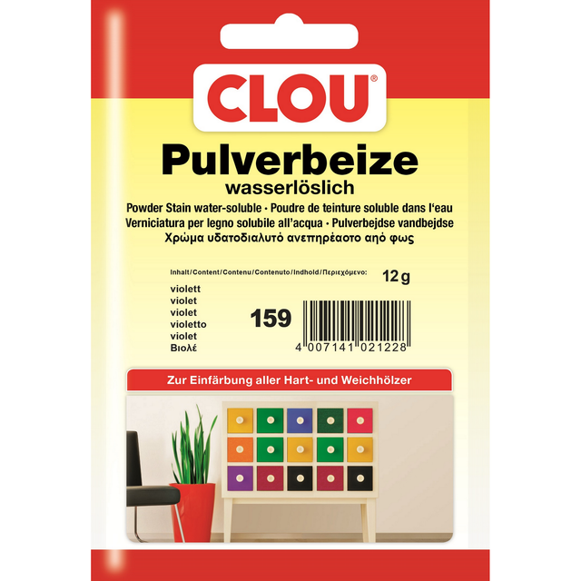 Clou Wasserbeize-Pulver violett 12 g