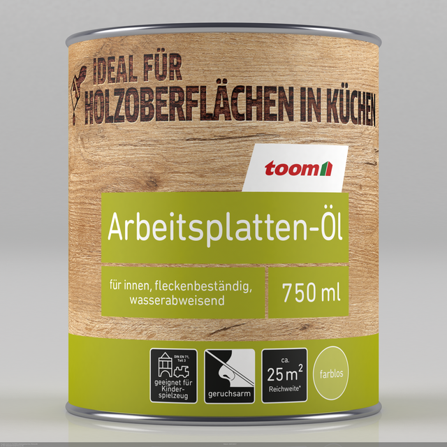 toom Holzöl Arbeitsplatte transparent 750 ml