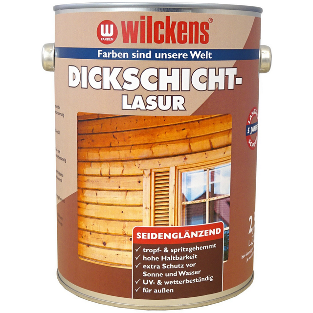 Wilckens Dickschichtlasur nussbaumfarbend seidenglänzend 2,5 l