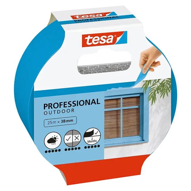 tesa Malerband für Außenbereiche 25 m blau