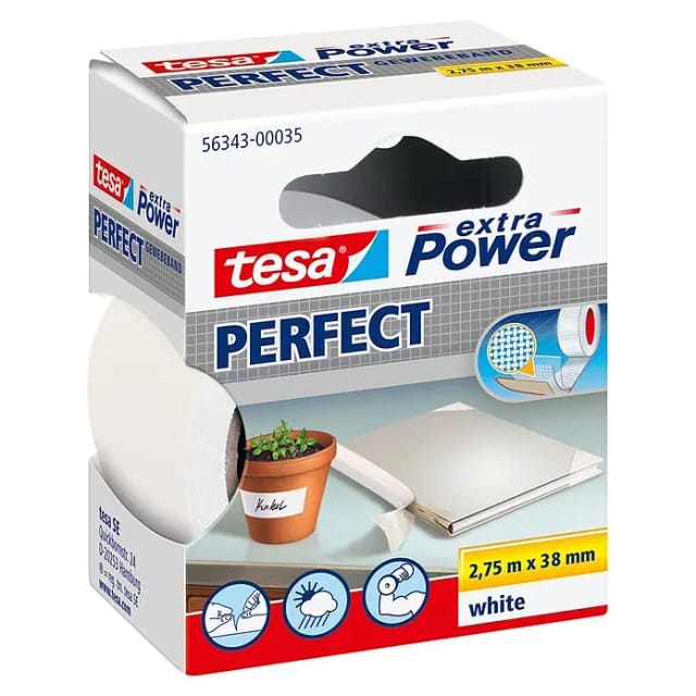 tesa Gewebeband 'Extra Power Perfect' weiß 2,75 m
