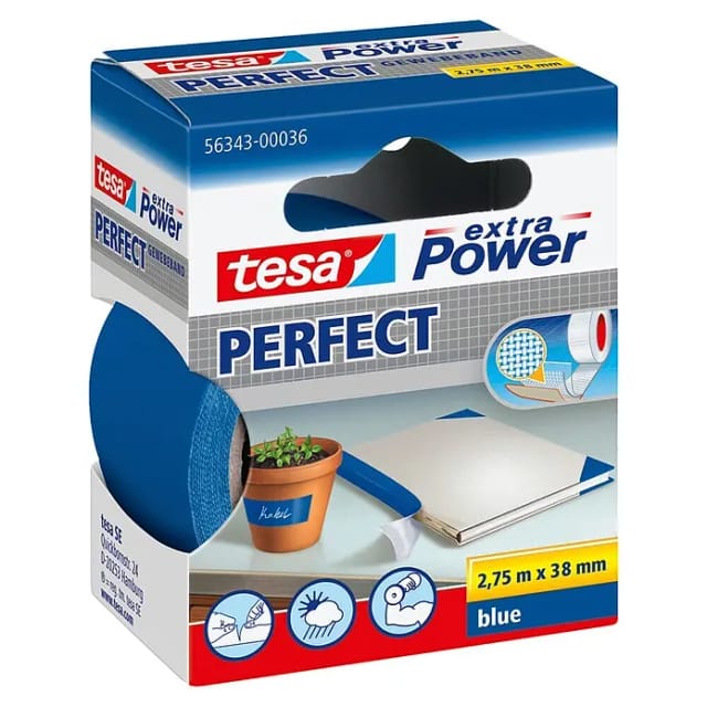 tesa Gewebeband 'Extra Power Perfect' blau 2.75 m
