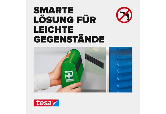tesa Klettband 'Universal' selbstklebend schwarz