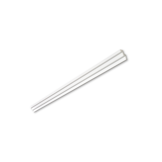 DECOSA® Zierprofil 'K30' Wellenoptik weiß 150 x 2 x 3 cm