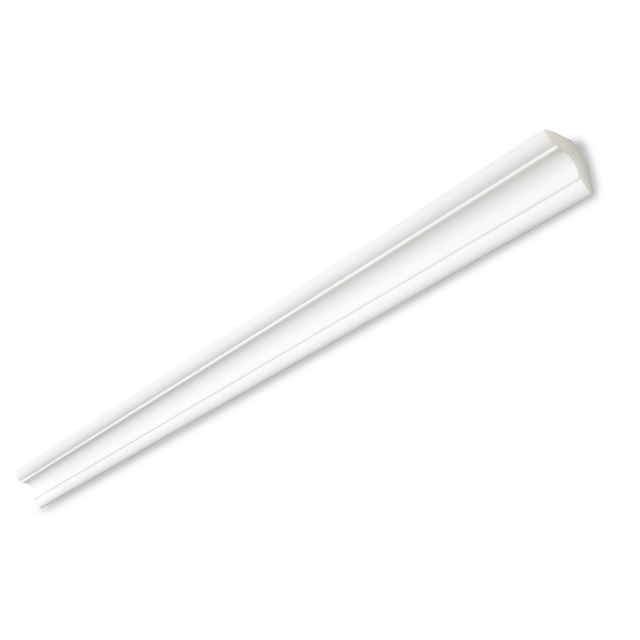 DECOSA® Zierprofil 'Simone' strukturiert weiß 200 x 3 x 3 cm 2 Stück
