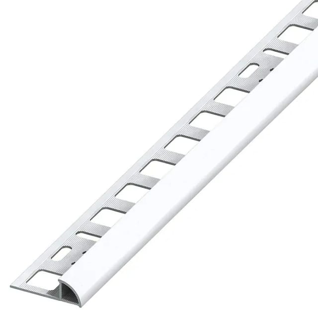 alfer Viertelkreisprofil brilliantweiß 2500 x 19,5 x 8 mm