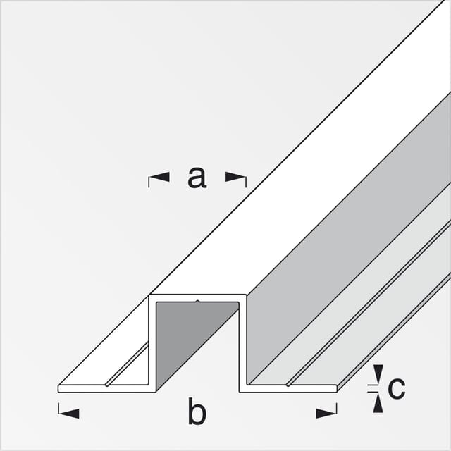 alfer Quadrat-U mit Schenkeln 1,55 cm