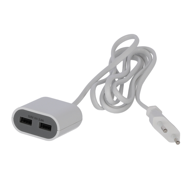 2-Fach USB-Ladegerät 1,5 m