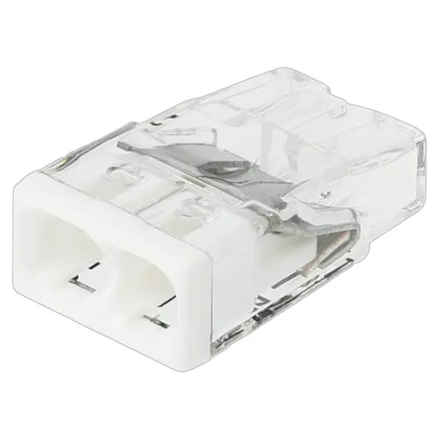 Wago Installationsklemme 2-polig transparent 100 Stück