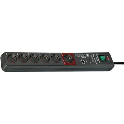 Brennenstuhl Automatik-Steckdosenleiste 'Secure-Tec' 6-fach anthrazit 3 m