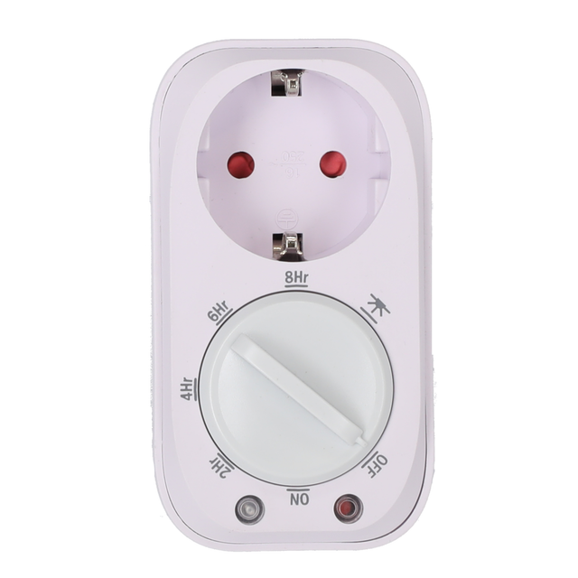 Zeitschaltuhr mit Steckdosenadapter IP 20