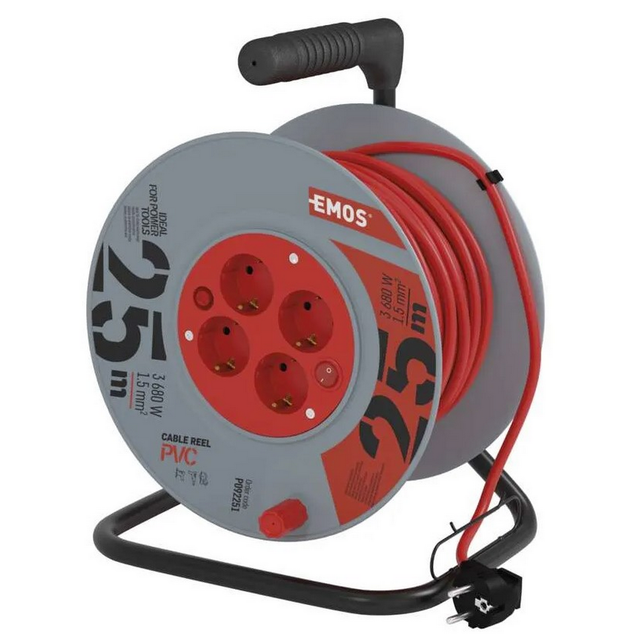 EMOS Kabeltrommel 'P092251' 4-fach 25 m