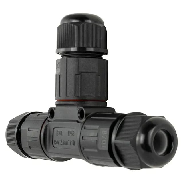 Kabelverbinder schwarz 3-polig
