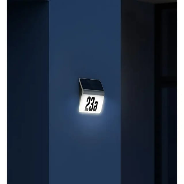 Steinel Solar-LED-Hausnummernleuchte 'XSolar LH-N' anthrazit 24,2 x 22,7 cm