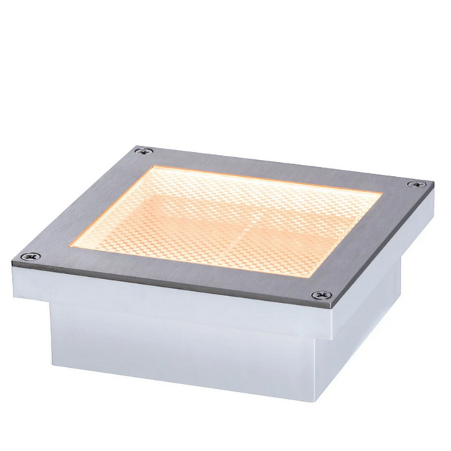 Paulmann Solar-Bodenbeleuchtung 'Aron' mit Bewegungsmelder metallfarben 10 x 4,2 x 10 cm