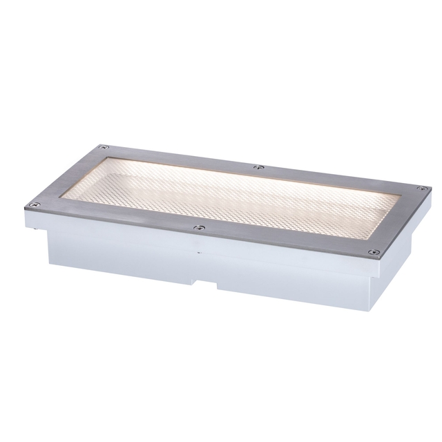 Paulmann Solar-Bodenbeleuchtung 'Aron' mit Bewegungsmelder metallfarben 20 x 4,2 x 10 cm