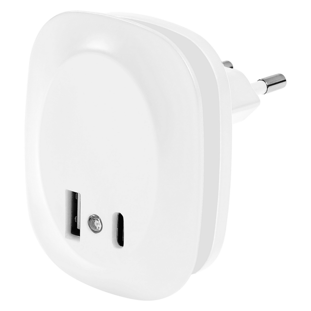 Ledvance LED-Nachtlicht 'Lunetta Edge' weiß USB A/C 58 x 60 x 70 mm