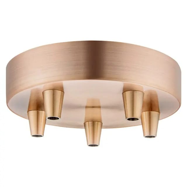Baldachin 'Home Sweet Home' Metall 5 Lichter kupferfarben