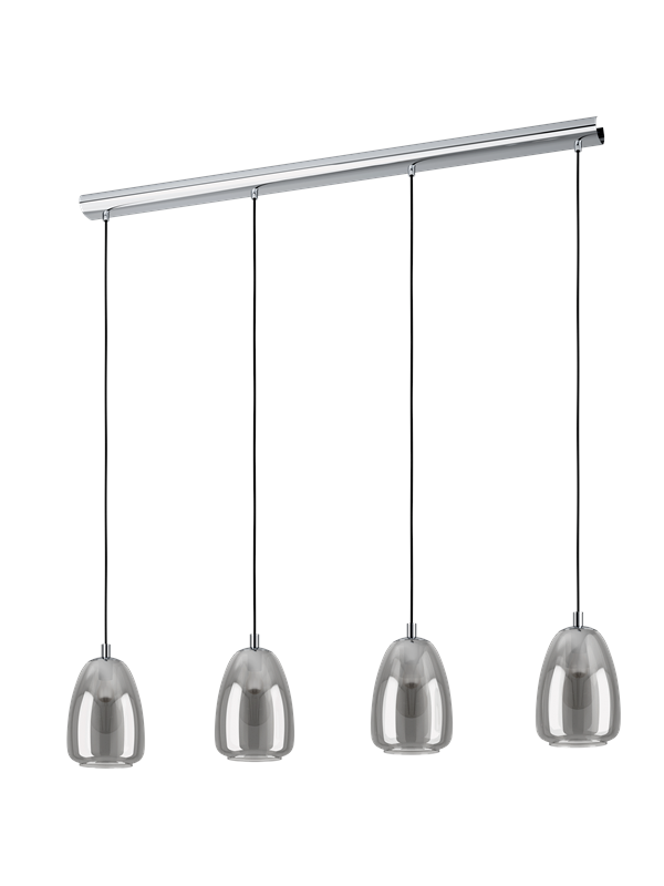 EGLO Pendelleuchte 'Alobrase' chromfarben Ø 54 mm 40 W