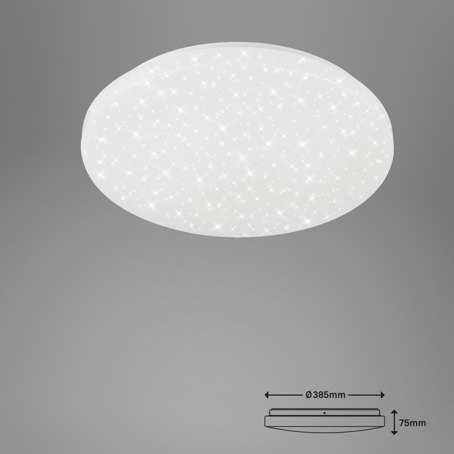 Briloner LED-Badleuchte 'Sternenhimmel' weiß 18 W Ø 38,5 cm