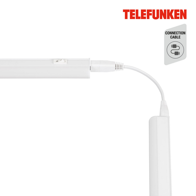 Telefunken LED-Unterbauleuchte 'RHEA' weiß 14 W 118,5 x 2,2 x 3 cm