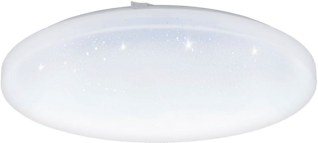 EGLO LED-Deckenleuchte 'Frania-S' rund Kunststoff mit Kristalleffekt weiß