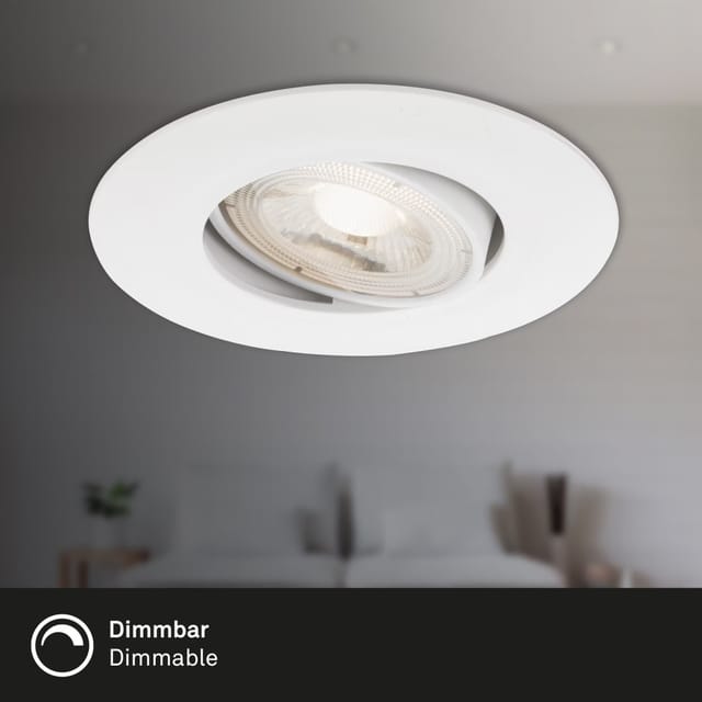 Briloner Einbauleuchte 'Kulana' weiß 460 lm, 3er-Set, IP 23, dimmbar
