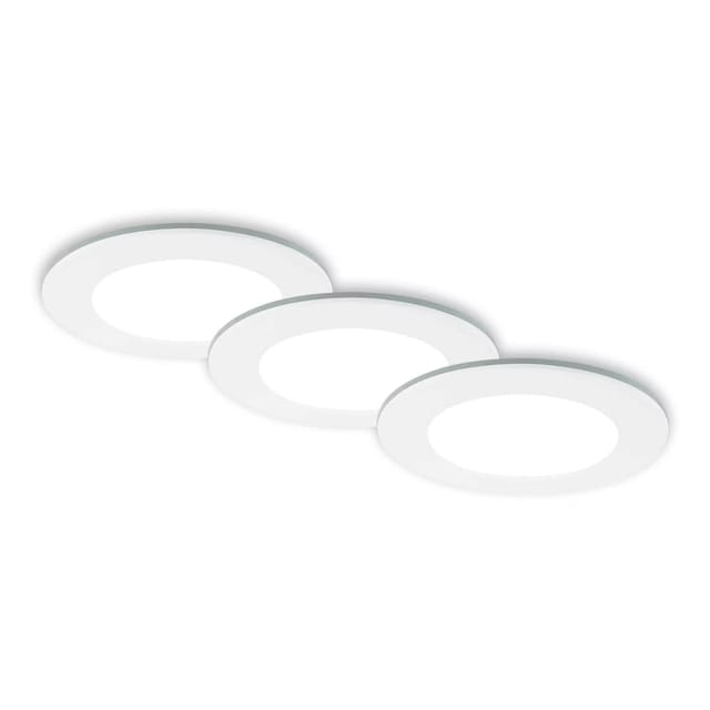 Briloner LED-Einbauleuchte 4,8 W Ø 9,2 cm 3 Stück weiß