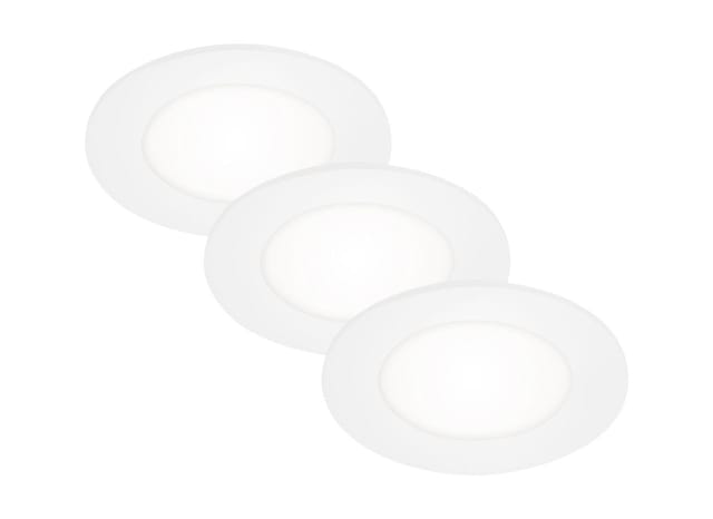Briloner LED-Einbauleuchte 3 W Ø 8,6 cm 3 Stück weiß
