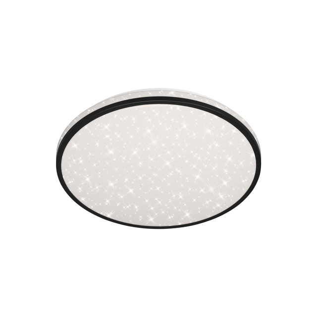 Briloner LED-Deckenleuchte 'Skizo' mit Sternendekor, schwarz, 2400 lm, Ø 38 cm